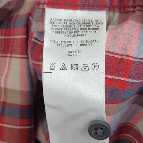 480 Columbia Activewear Shirt Men Sz 2X Plaid Checkered Lumberjack Red - Picture 7 of 8